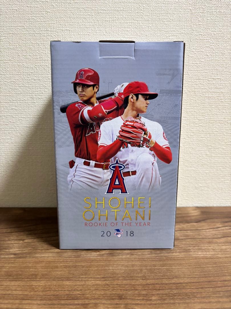 【球場限定】非売品/大谷翔平選手2018ルーキーオブザイヤーボブルヘッドおまけ付
