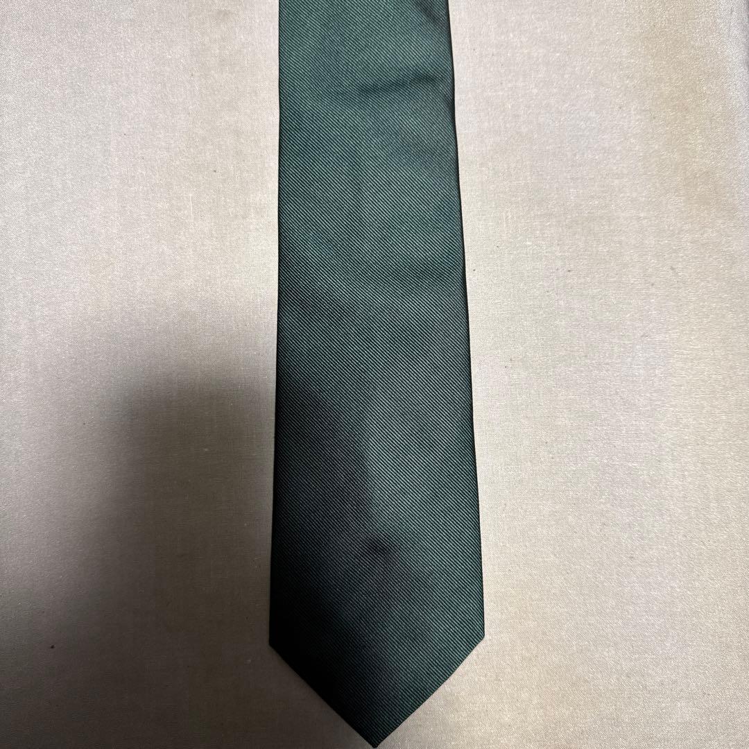 ジョンコンフォート レップソリッドタイ（ダークグリーン無地）