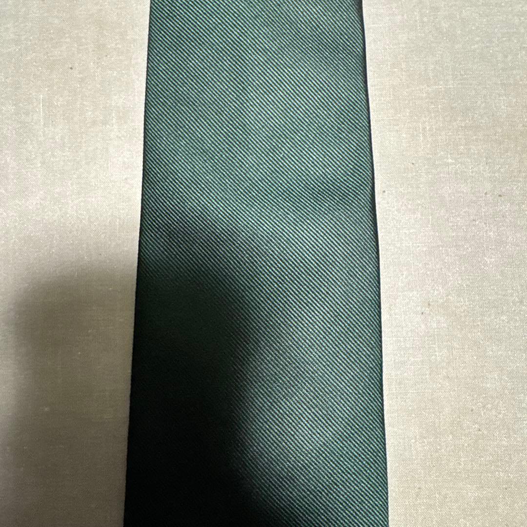ジョンコンフォート レップソリッドタイ（ダークグリーン無地）