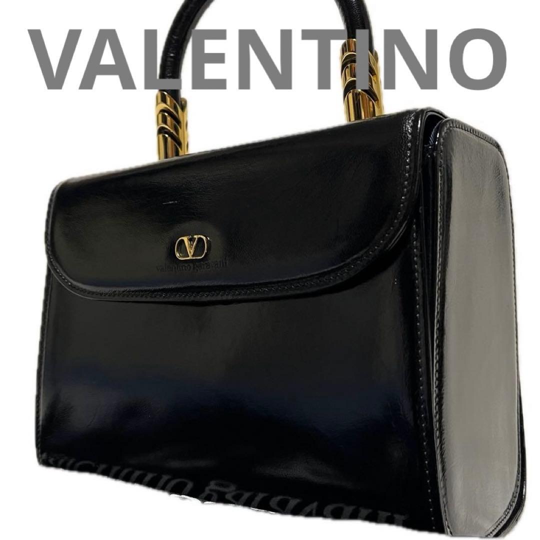 VALENTINO パーティバッグ 冠婚葬祭 合皮 ブラック ゴールド C35