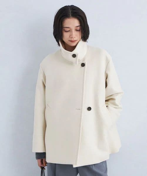 SENTDALE WOOL セントデールウール スタンドカラー ミドル コート