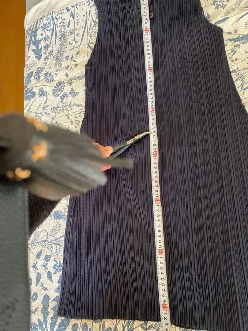 #プリーツプリ-ズ #イッセイミヤケ 濃紺 ノースリーブ チュニック 3