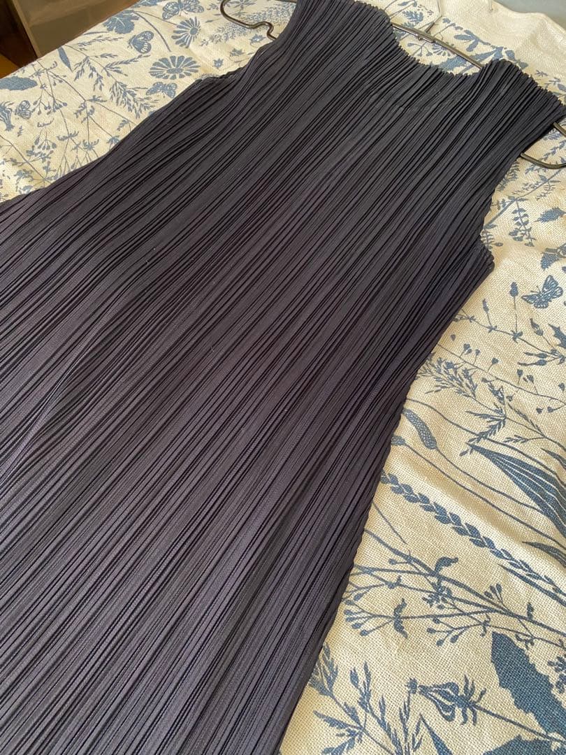 #プリーツプリ-ズ #イッセイミヤケ 濃紺 ノースリーブ チュニック 3