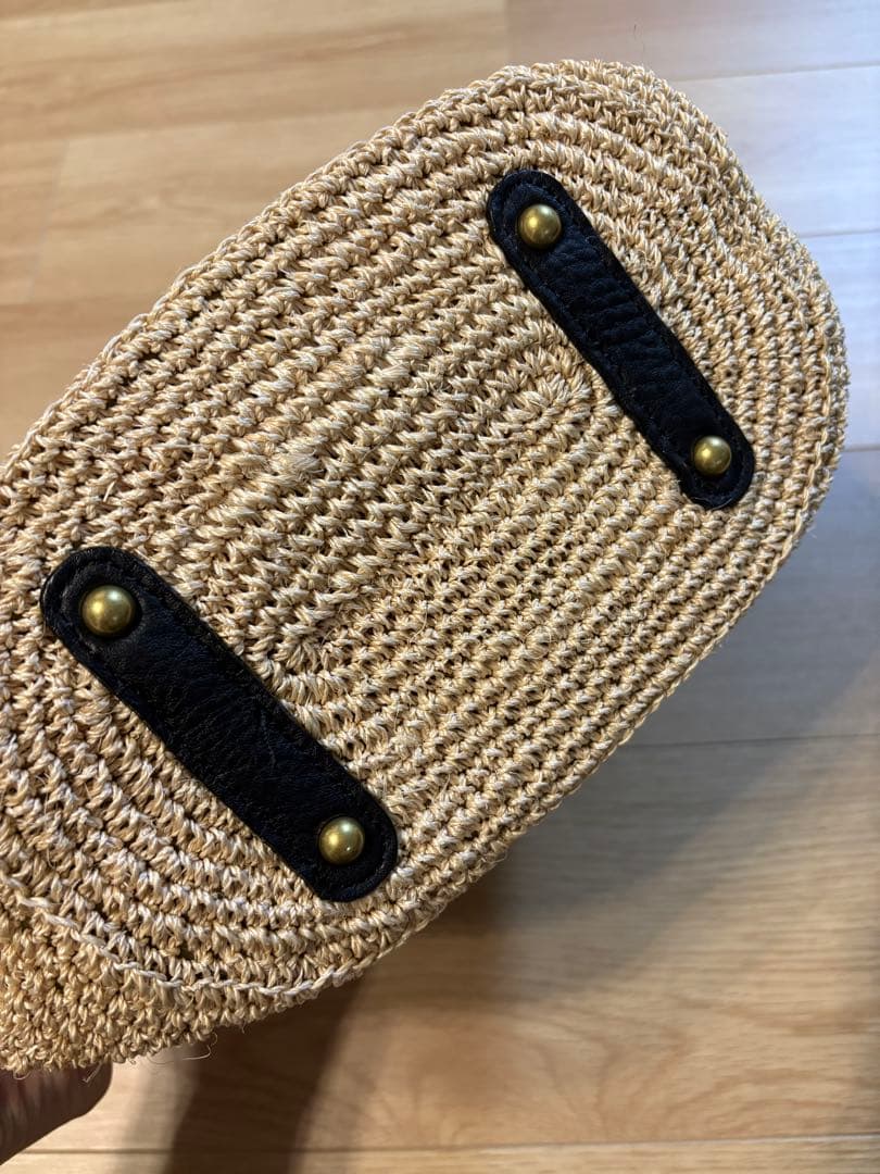 ヴィオラドーロ　かごバッグ　黒