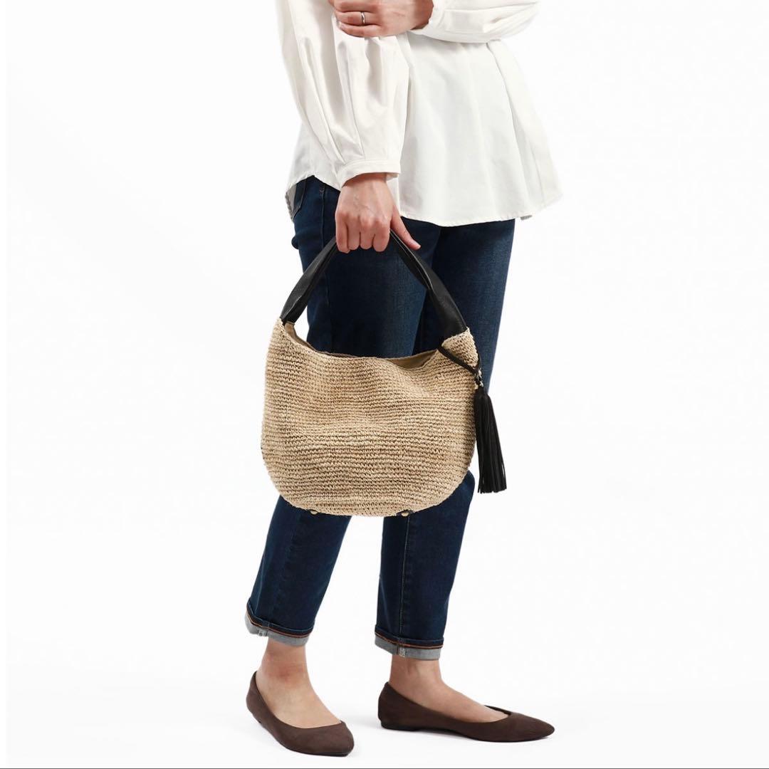 ヴィオラドーロ　かごバッグ　黒