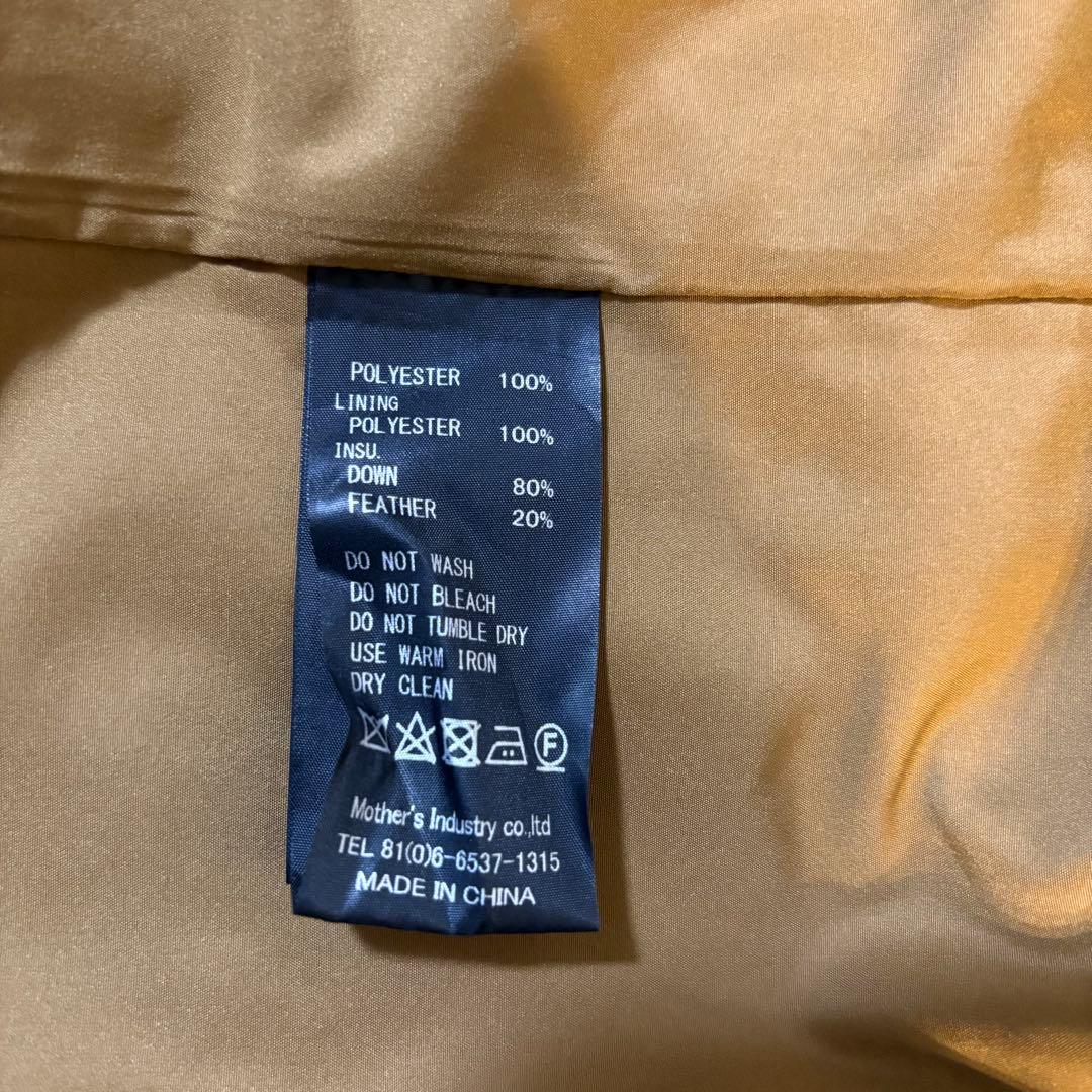 ミズイロインド　ダウン　ドレープコート