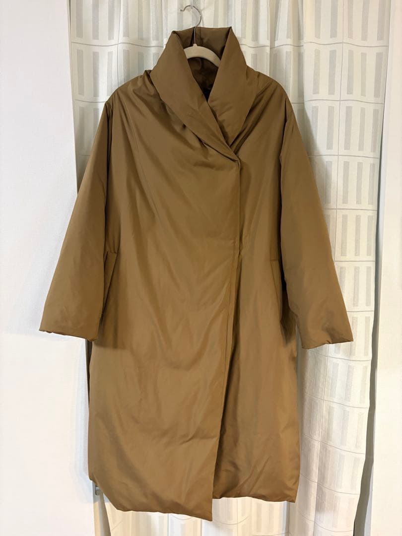 ミズイロインド　ダウン　ドレープコート