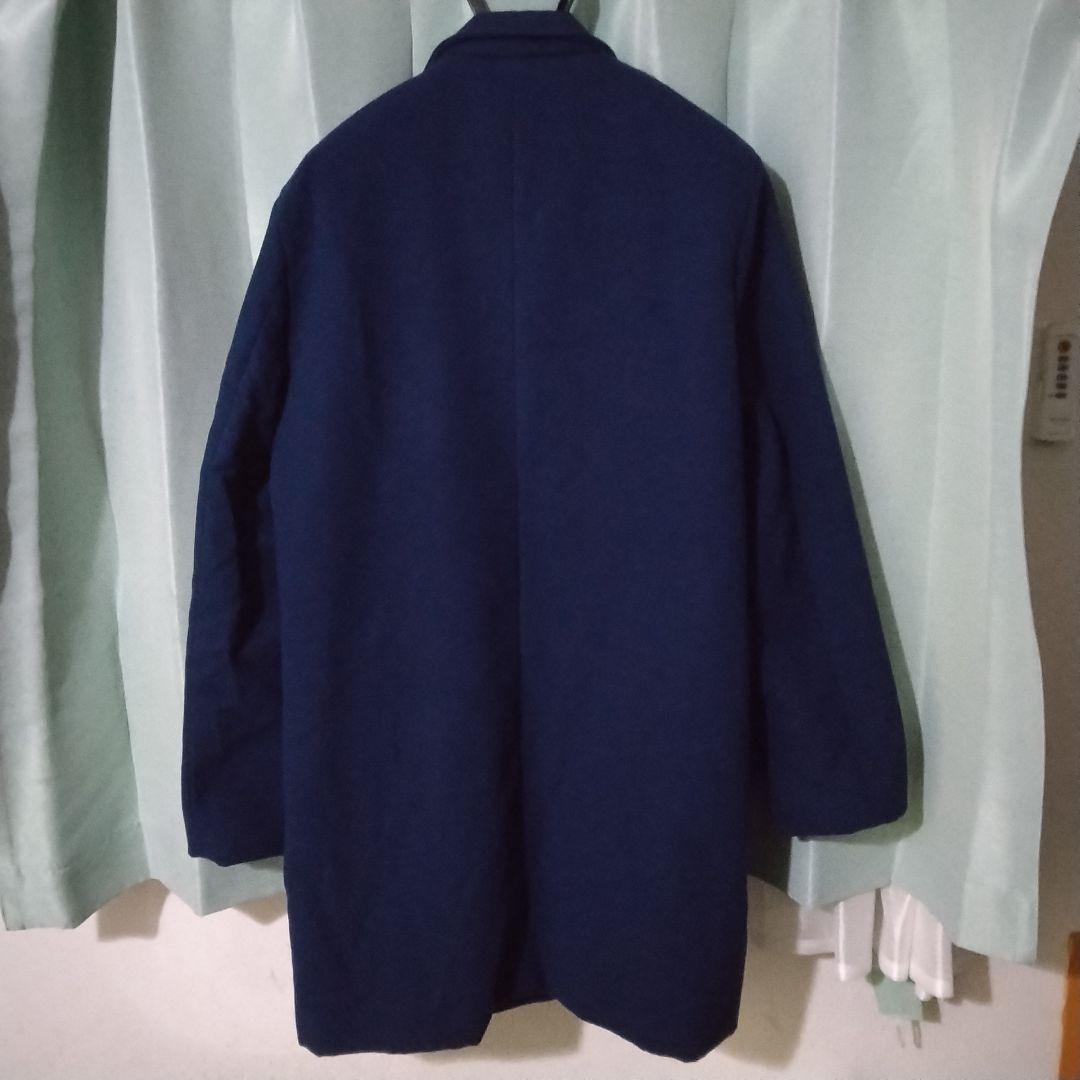 P K BミドルチェスターコートＬロイヤルブルー中肉軽量未使用品