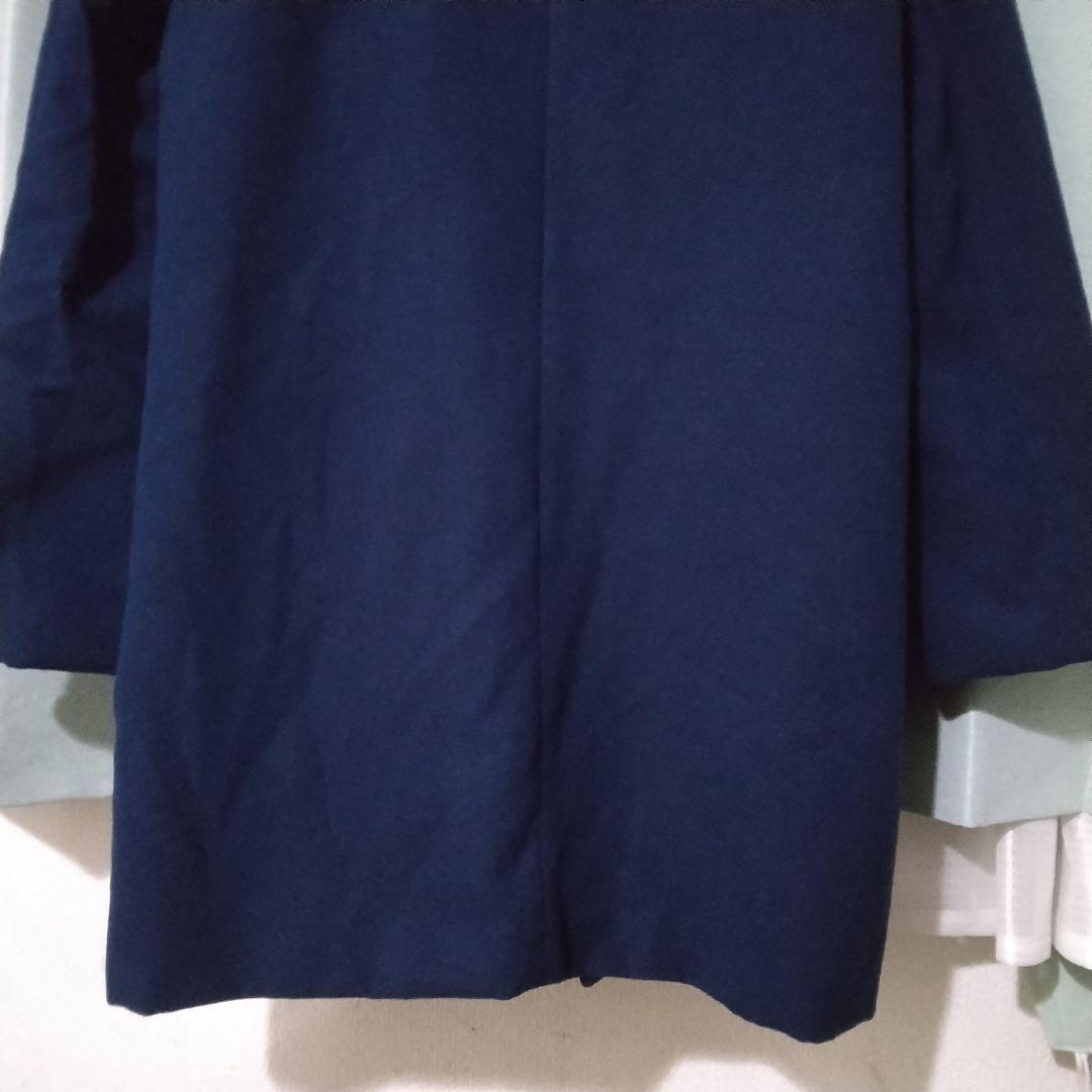 P K BミドルチェスターコートＬロイヤルブルー中肉軽量未使用品