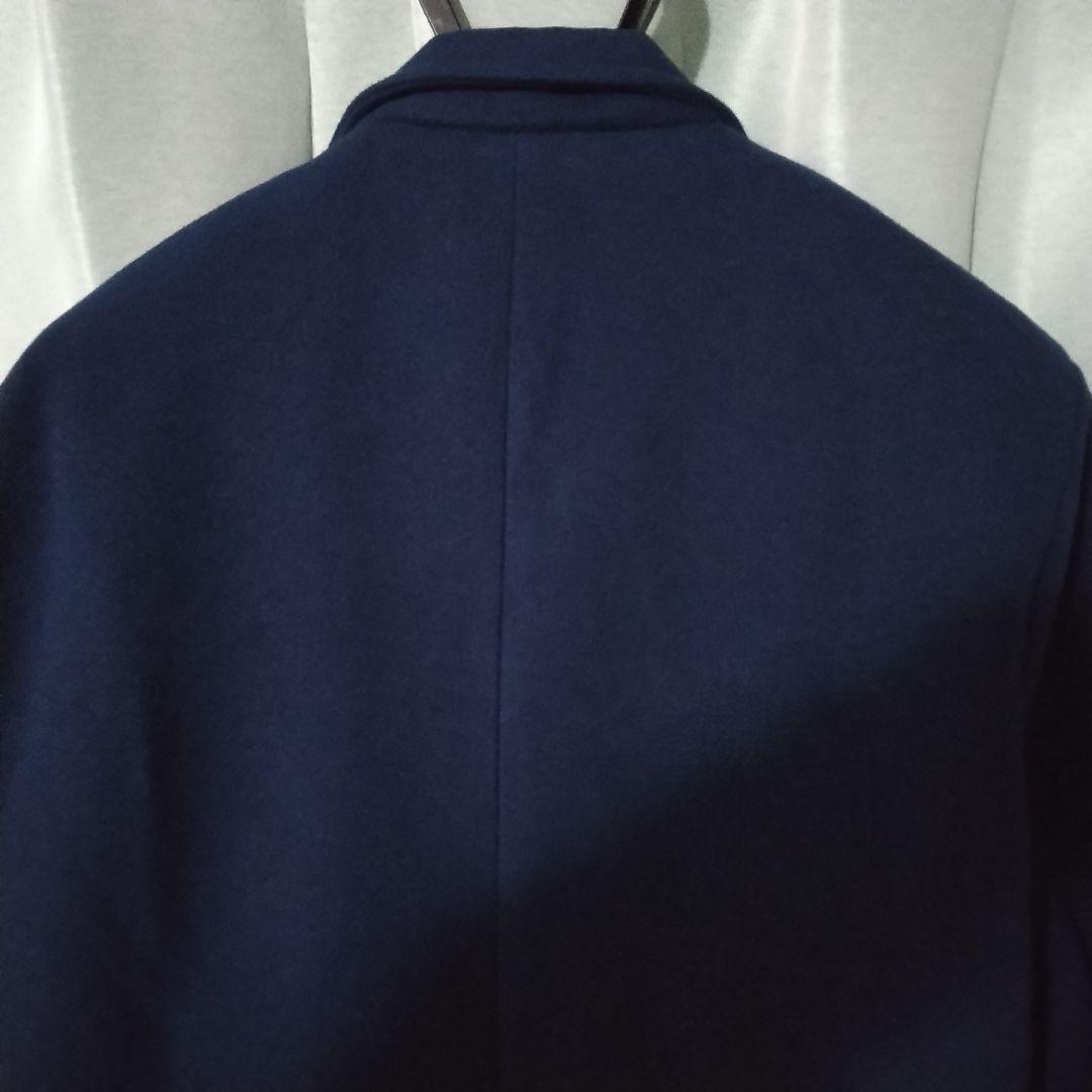 P K BミドルチェスターコートＬロイヤルブルー中肉軽量未使用品