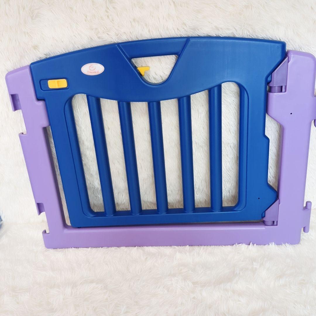 【美品】日本育児 キッズパーテーション 9枚 361cm　置き型　ベビーゲート