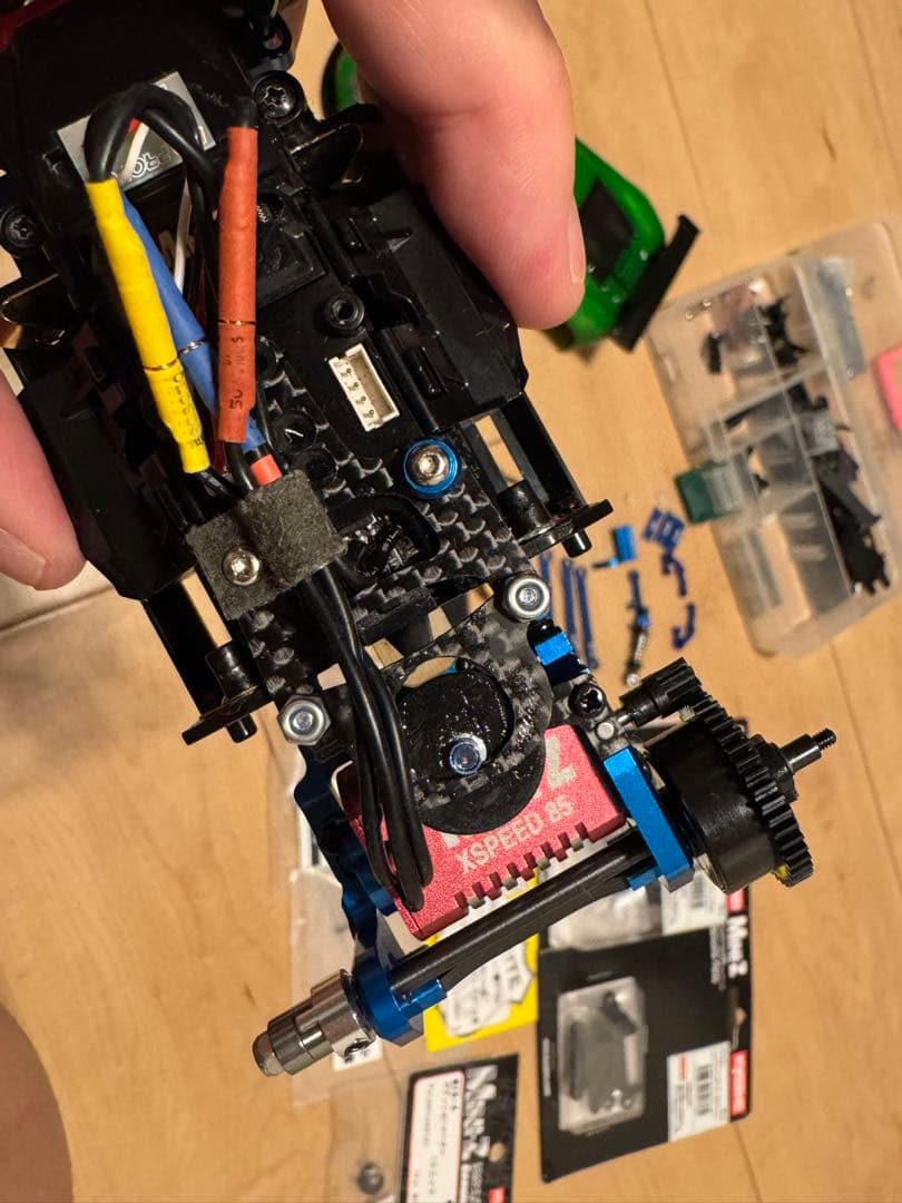 京商 MR-03 Evo W-MML 8500kv赤◆フルオプ◆アルミ、付属多数