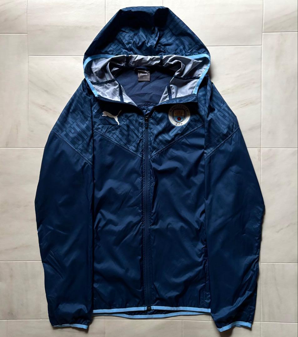 プーマ マンチェスターシティ ウォームアップジャケット ドライセル ラグラン M