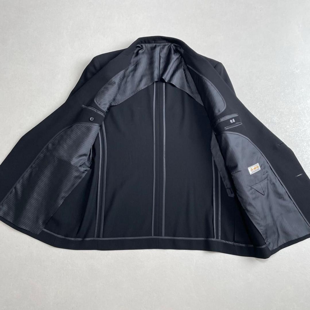 美品 90s セットアップ ブラック ダブルスーツ アジャスター付き BE7