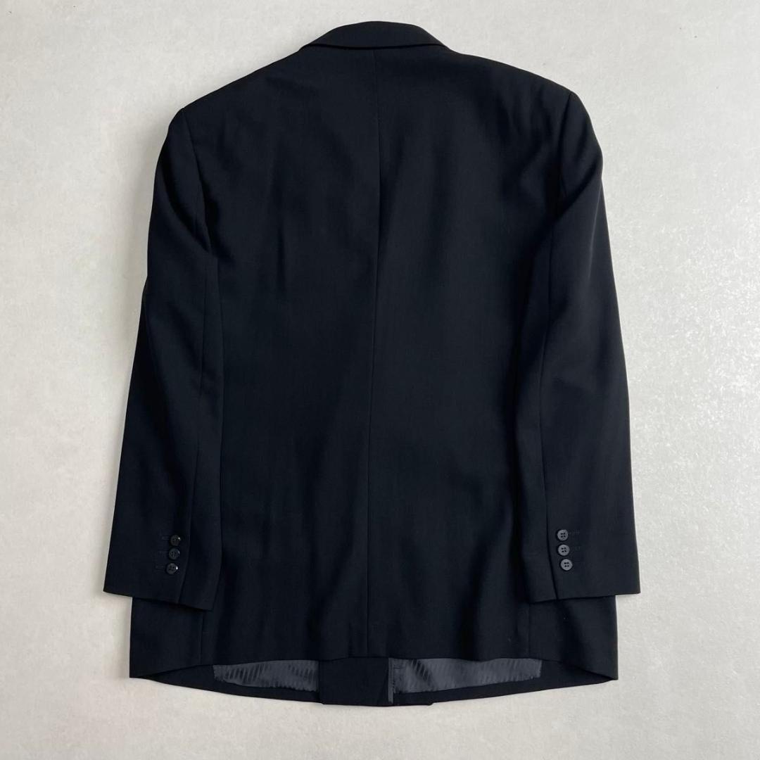 美品 90s セットアップ ブラック ダブルスーツ アジャスター付き BE7