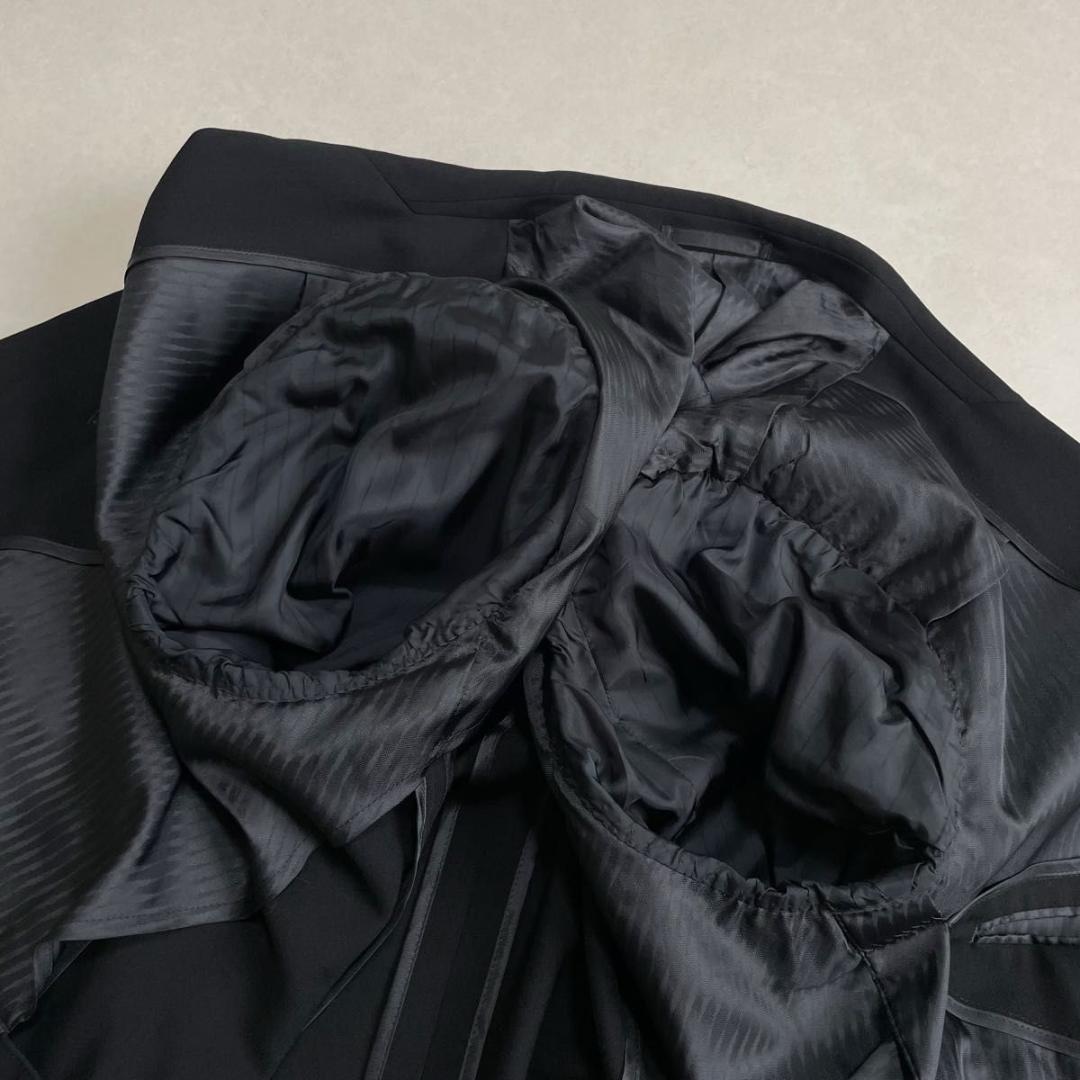 美品 90s セットアップ ブラック ダブルスーツ アジャスター付き BE7