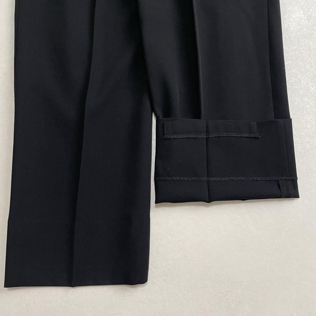 美品 90s セットアップ ブラック ダブルスーツ アジャスター付き BE7