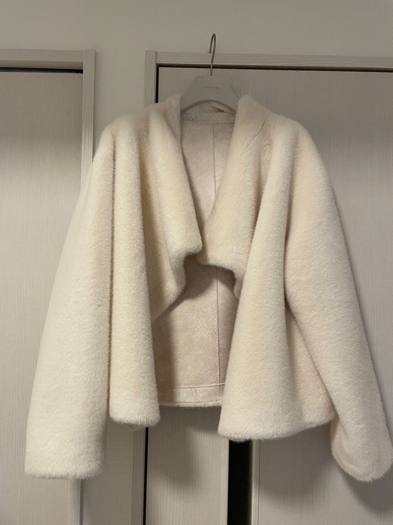 週末限定☆ナエ コートna.e Reversible FurCoat White