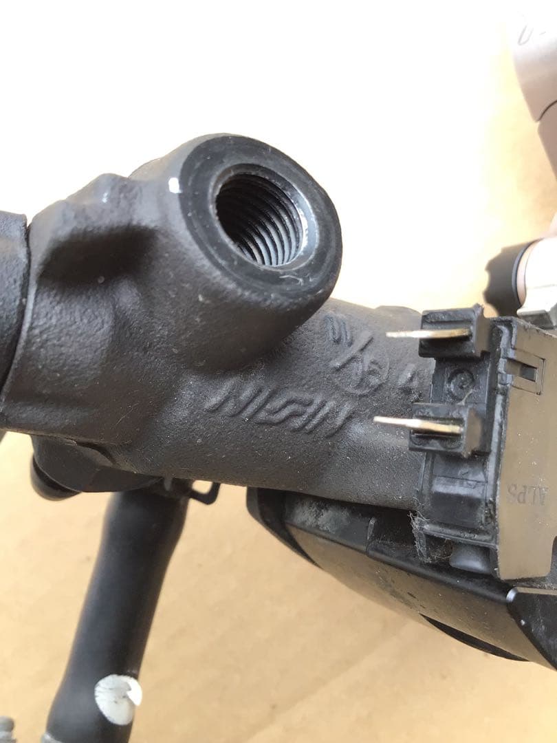 ニッシンラジアルブレーキマスターとクラッチレバー