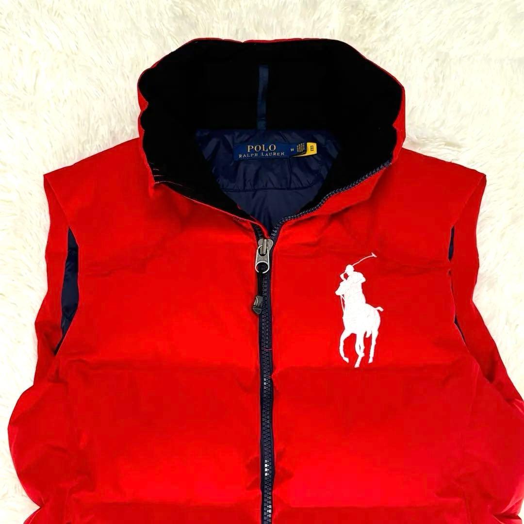 しょー様✨ポロラルフローレン ダウンベスト ビッグポニー刺繍 ML相当