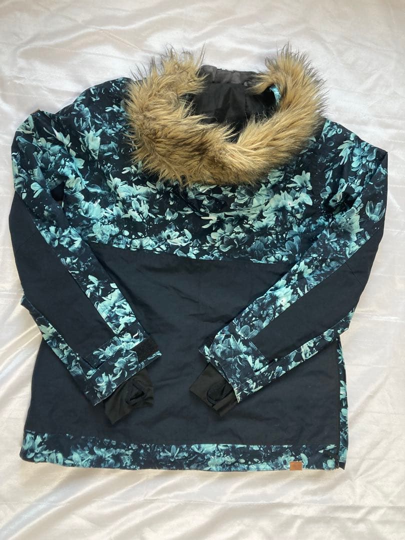 ROXY スノーボードウェア 花柄 フード付き