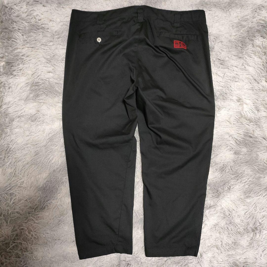 RALEIGH ラリー ブラック チノパン　パンツ　ワンポイントロゴ　Y2K 黒