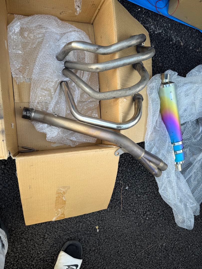 XJR400R モリワキフルチタン フルエキ マフラー rh02j 4hm