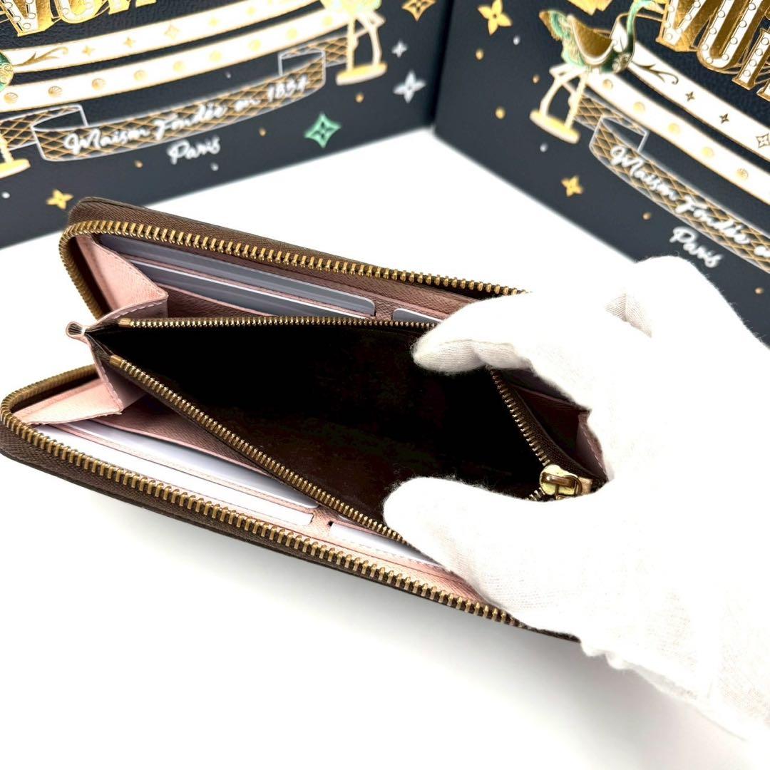 ルイヴィトン ポルトフォイユ クレマンス ローズバレリーヌ ラウンドファスナー