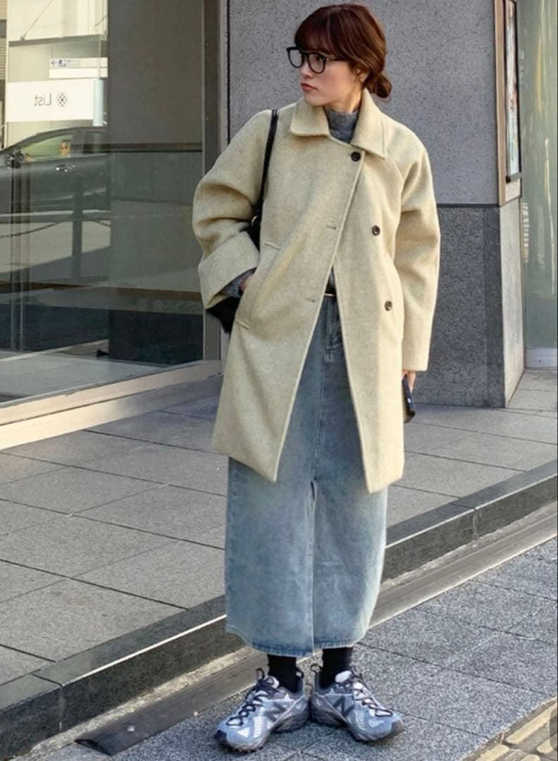 【新品未使用】nugu カラーミドルコート