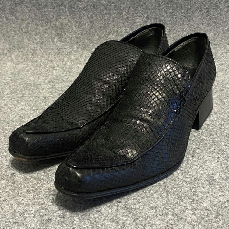 5351 POUL LES HOMMES パイソンレザー ヒール シューズ 3