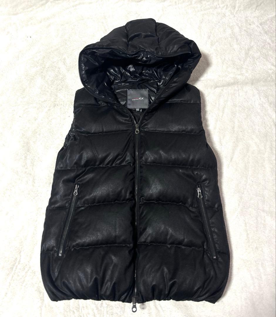 DUVETICA F.LLI CERRUTI ダウンベスト フード カシミヤ混