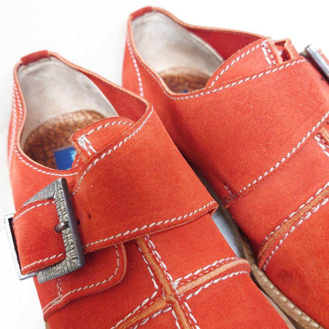 アルベルトガルディアーニ◇イタリア製スエードレザーシューズ バックル付き