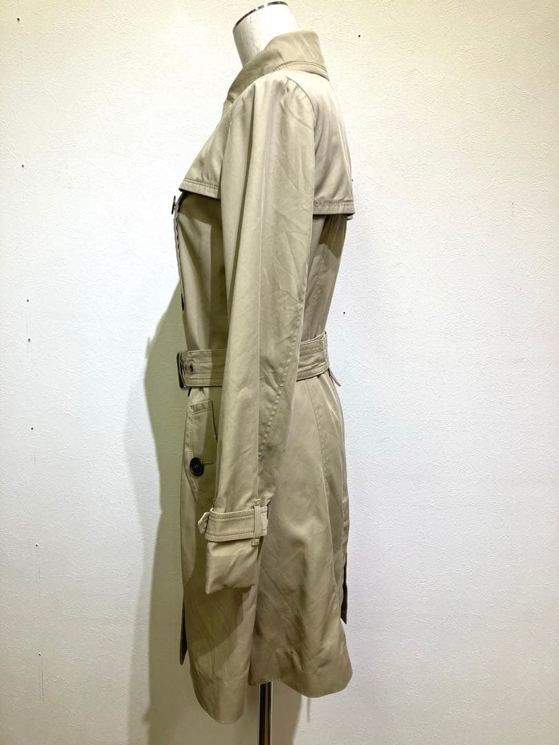 バーバリーブルーレーベル トレンチコート 38 ライナーベルト　ノバチェック