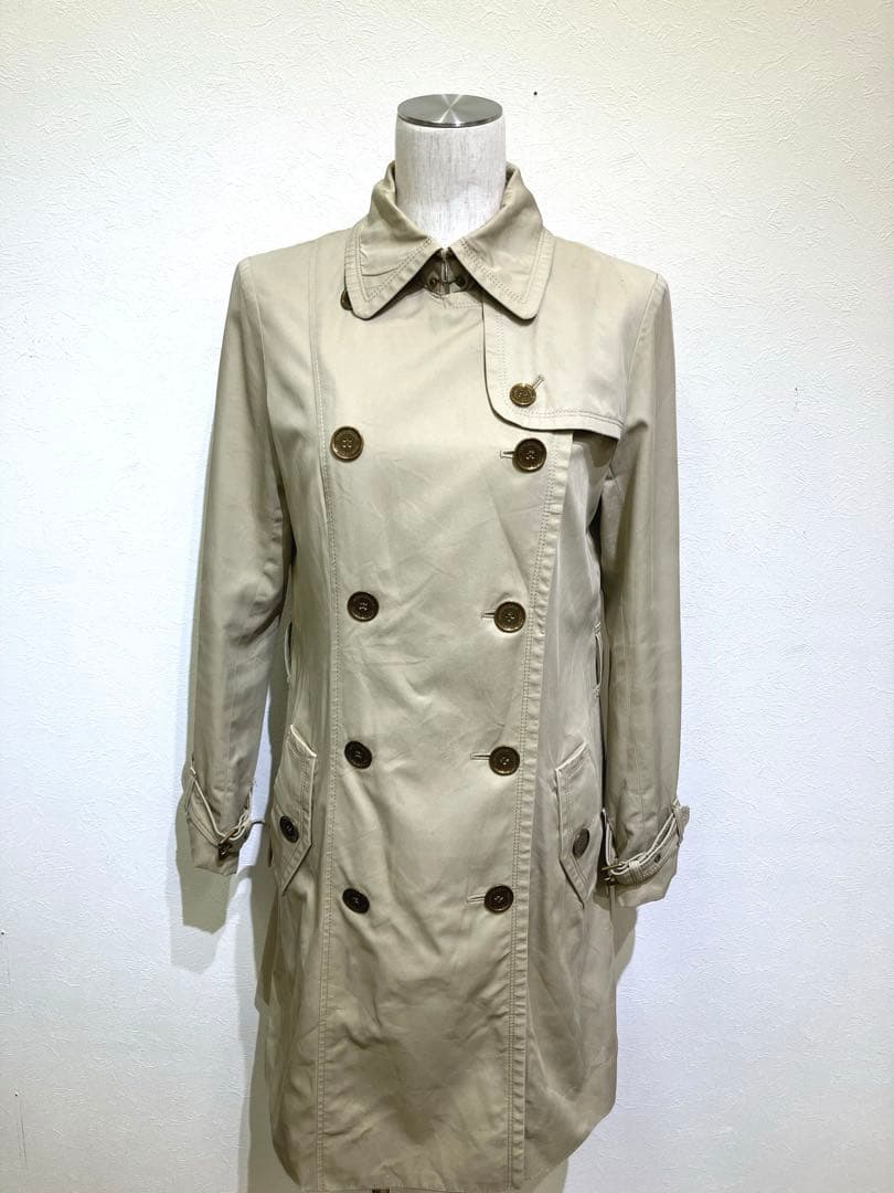 バーバリーブルーレーベル トレンチコート 38 ライナーベルト　ノバチェック