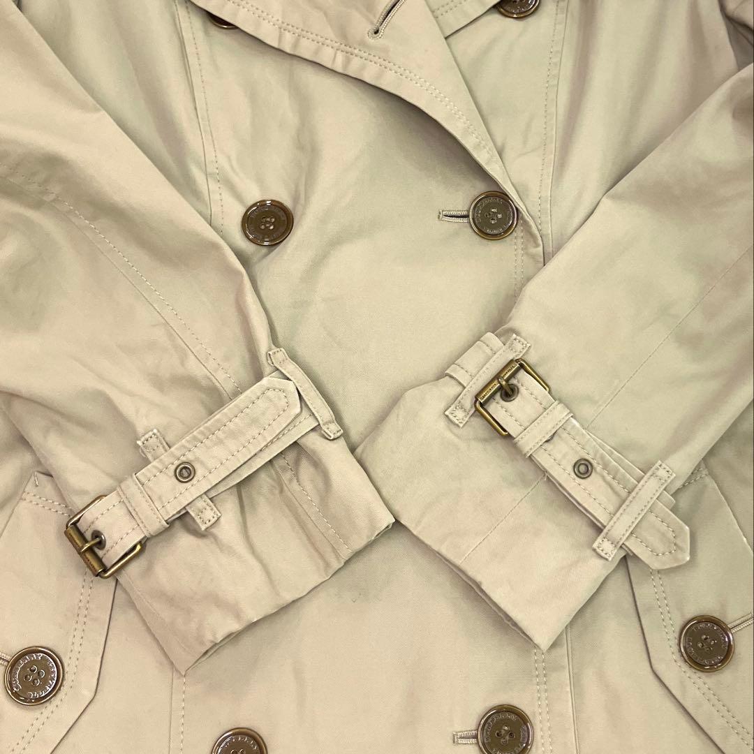 バーバリーブルーレーベル トレンチコート 38 ライナーベルト　ノバチェック