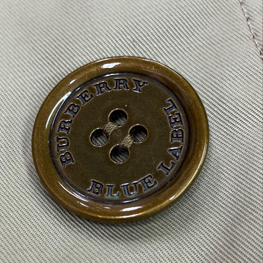 バーバリーブルーレーベル トレンチコート 38 ライナーベルト　ノバチェック