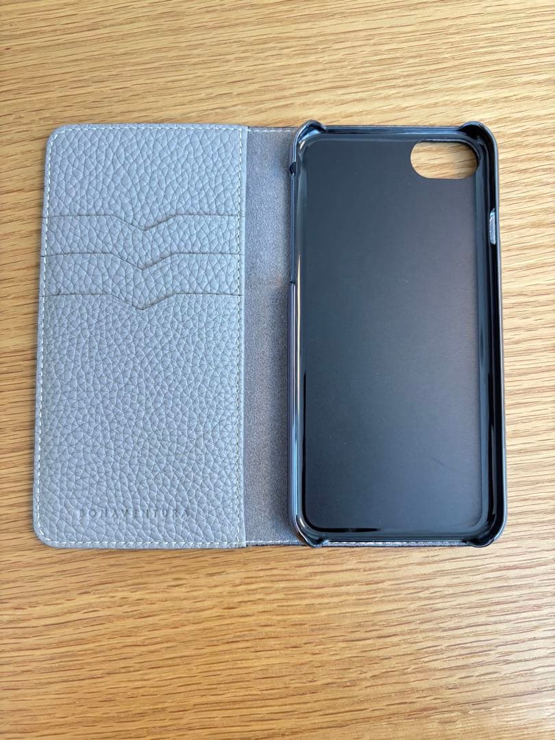 ボナベンチュラ　iPhone SE ダイアリーケース シュリンクレザー