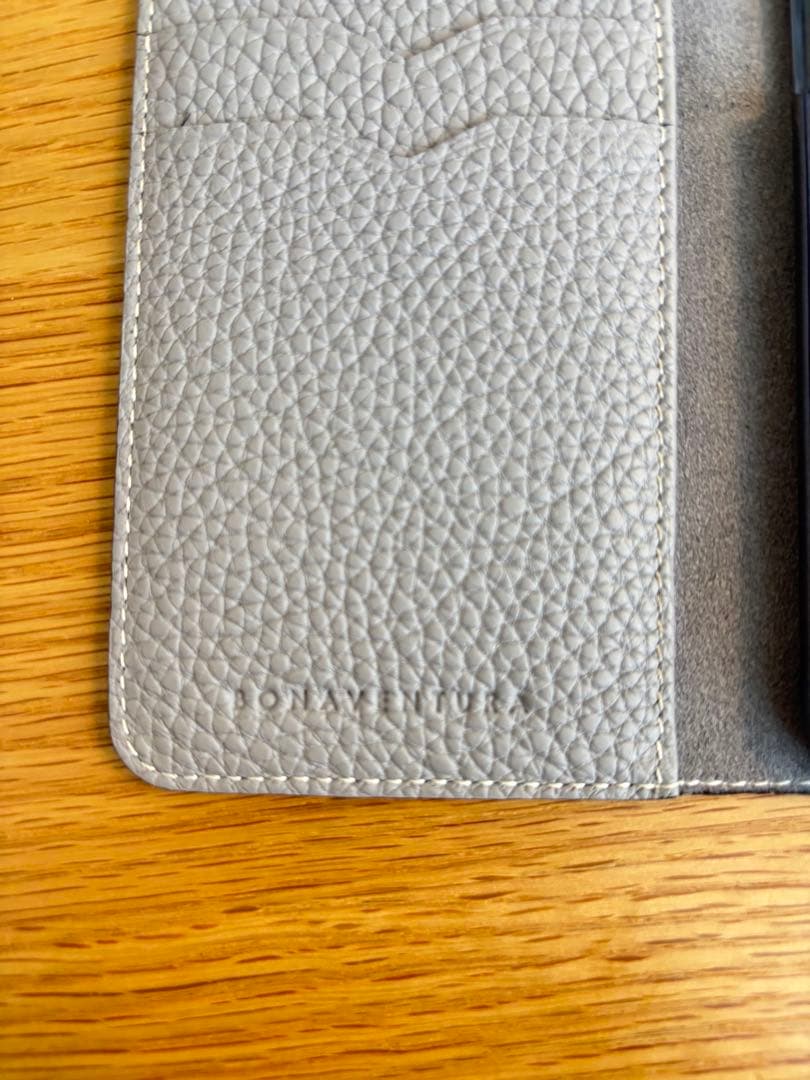 ボナベンチュラ　iPhone SE ダイアリーケース シュリンクレザー