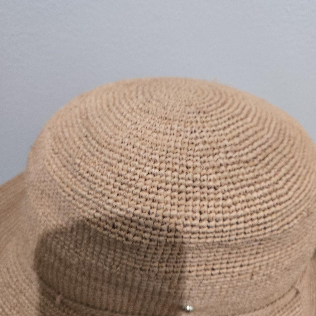 ヘレンカミンスキー✨ラフィアハット✨ベージュ広つば帽子