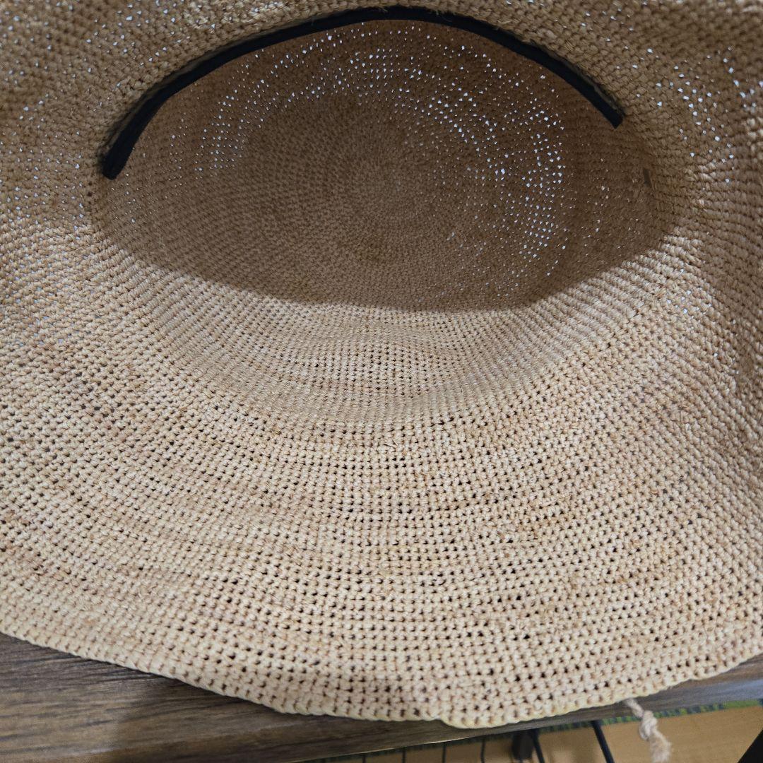 ヘレンカミンスキー✨ラフィアハット✨ベージュ広つば帽子