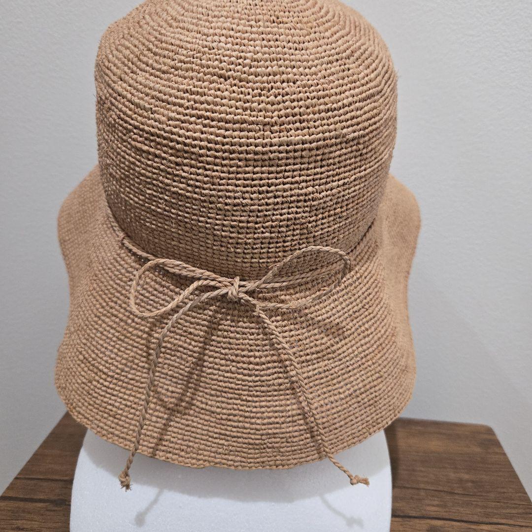 ヘレンカミンスキー✨ラフィアハット✨ベージュ広つば帽子