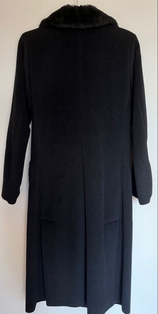 高級感 agnes b フランス製 アンゴラ50% ロングコート 38