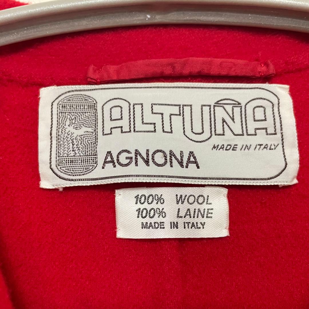 ALTUNA アニオナ　高級ウールコート　イタリア製　レッド　レディース　42