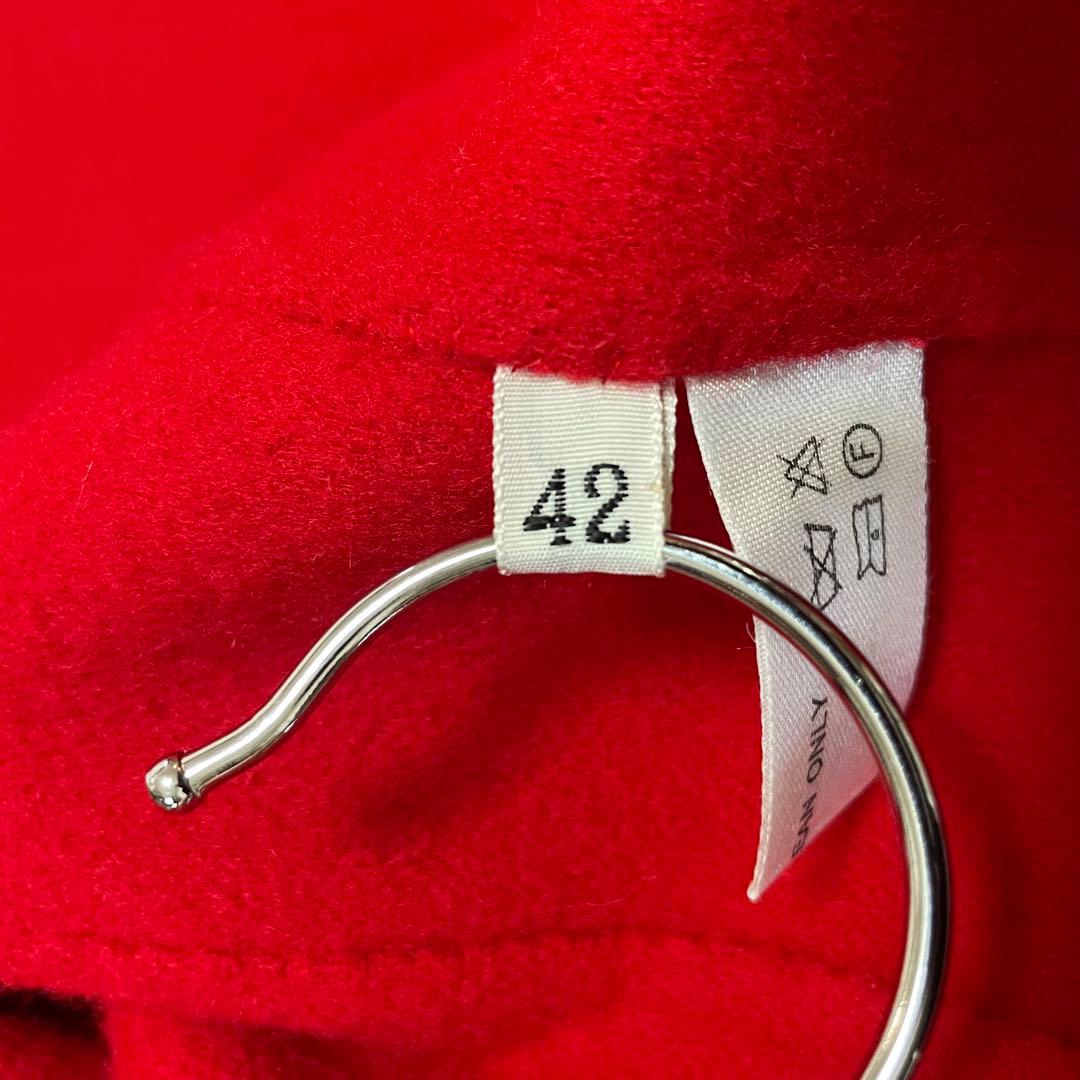 ALTUNA アニオナ　高級ウールコート　イタリア製　レッド　レディース　42