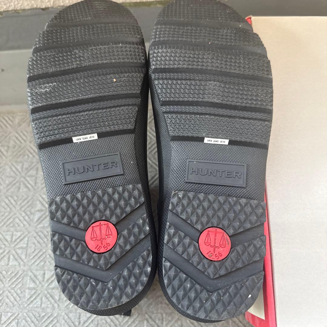 HUNTER チェルシー　28cm ブラック サイドゴア ショートブーツ