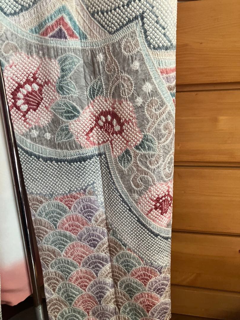 藤娘きぬたや　総絞り　訪問着　付下げ