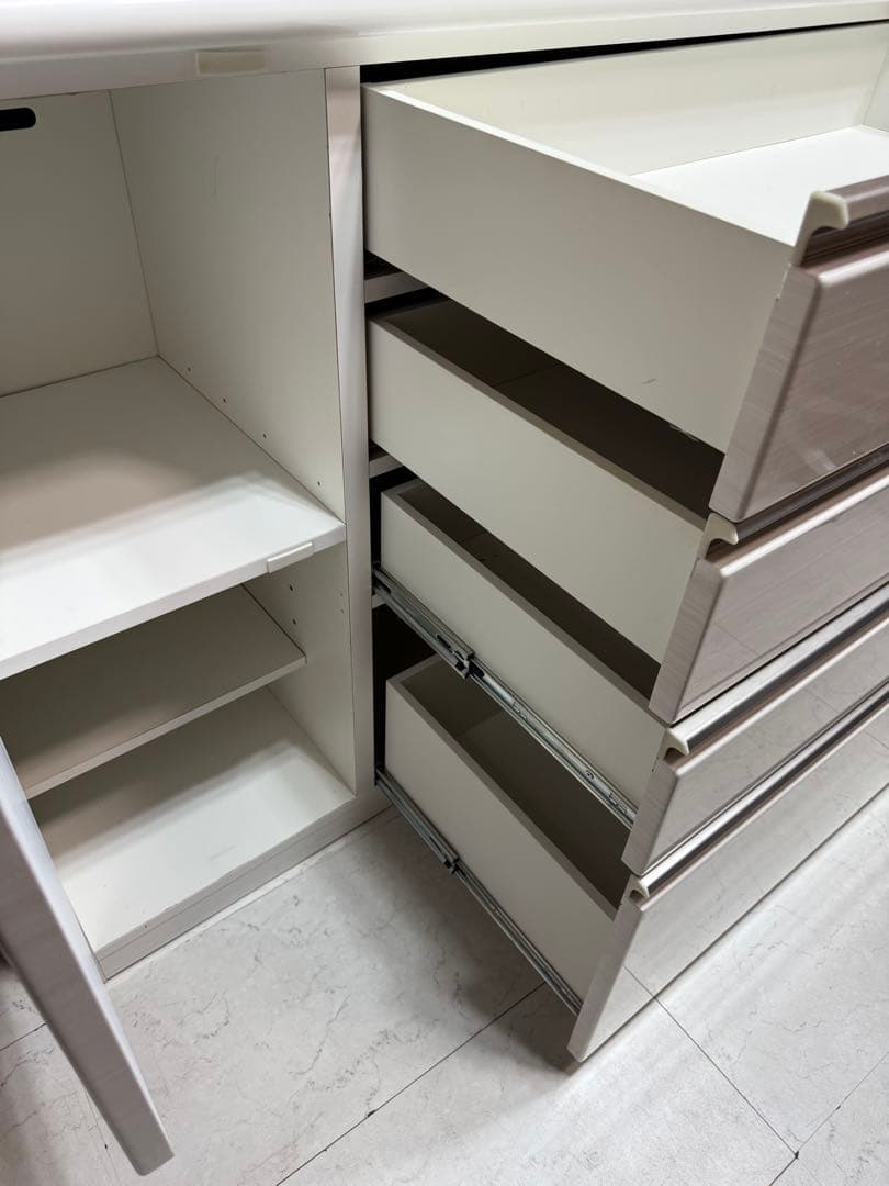 訳あり！ニトリ　キッチンボード120KB WH