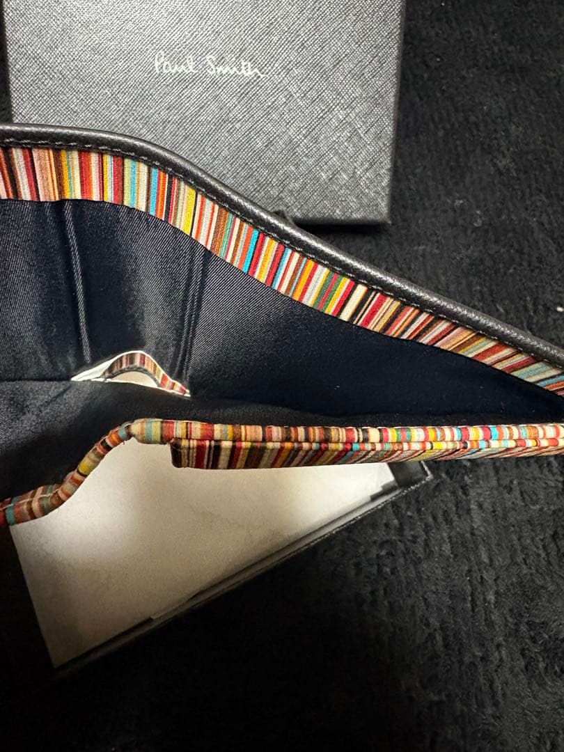 Paul Smith ポールスミス マルチストライプ メンズ 二つ折り 財布