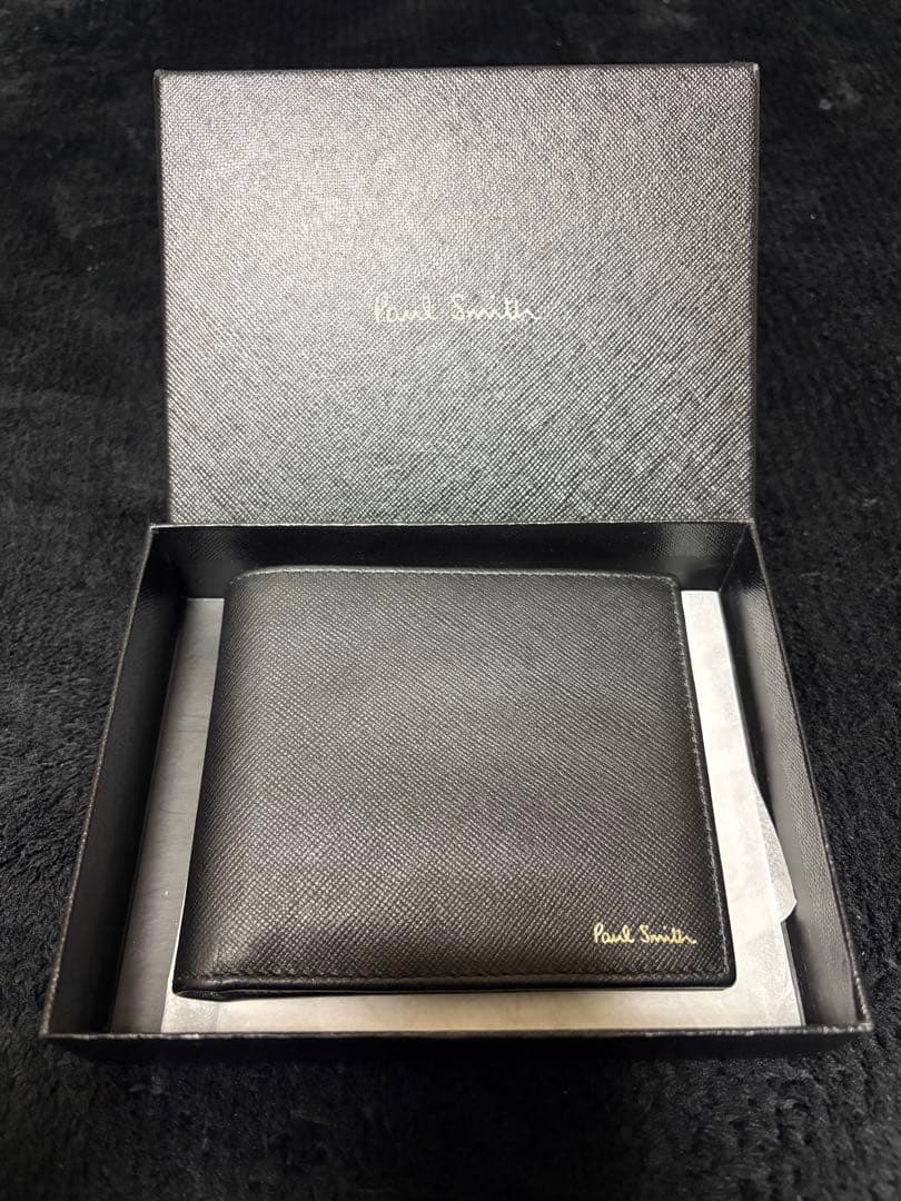Paul Smith ポールスミス マルチストライプ メンズ 二つ折り 財布