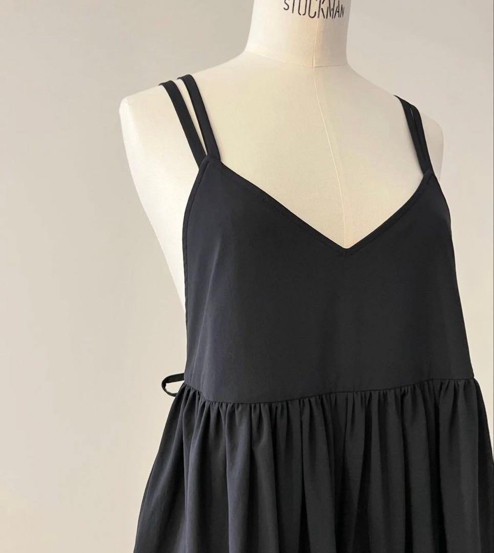 rosy monster フレアーオールインワンブラック　Ssize